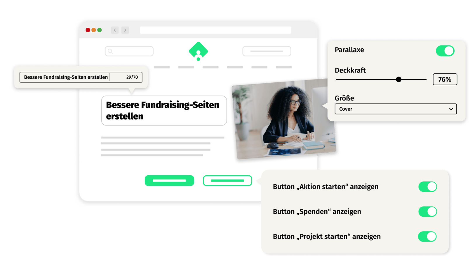 iRaiser FlexEditor-Header