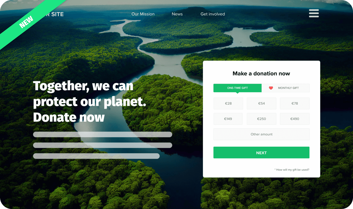 native donation forms iRaiser