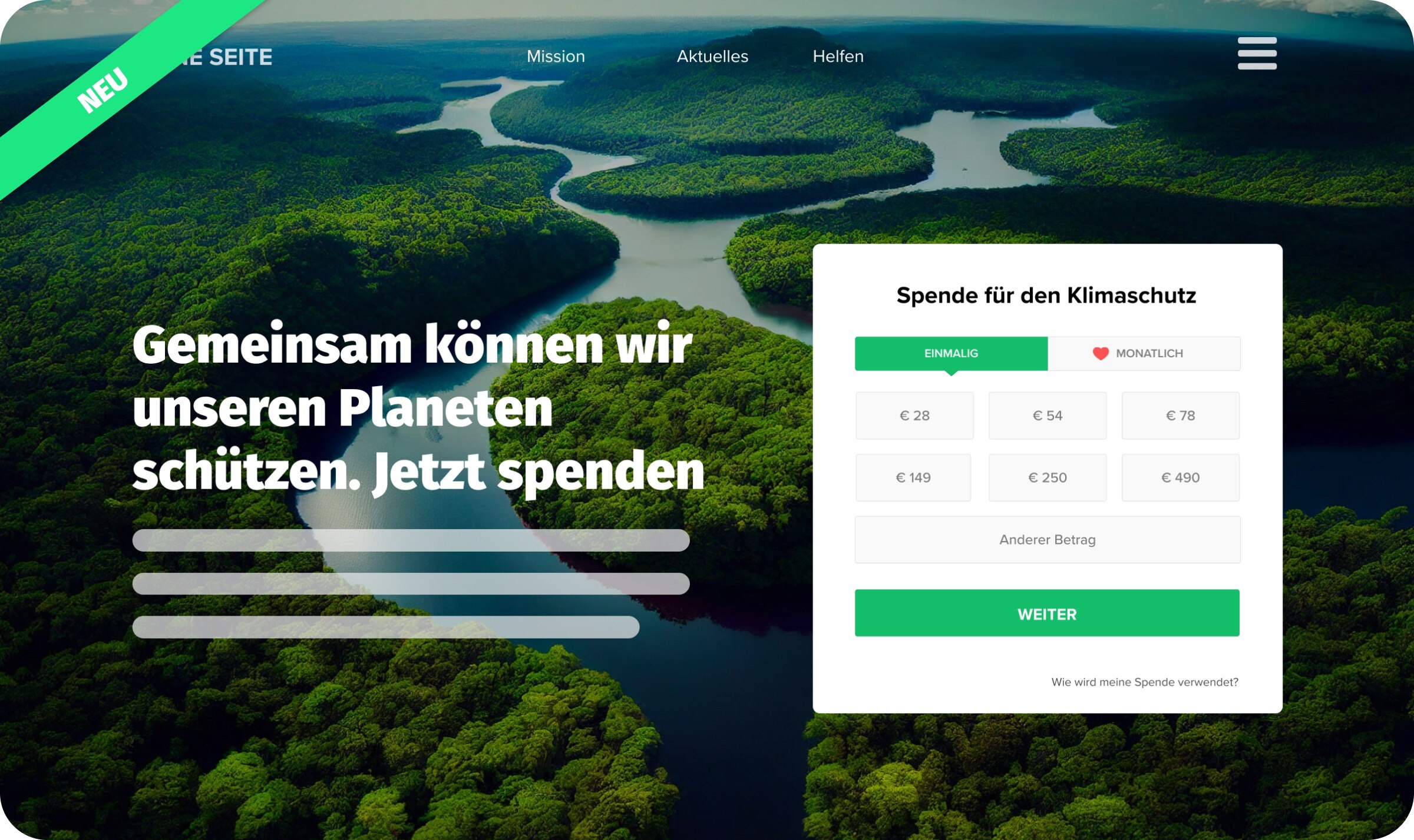 iRaiser Native Spendenformular