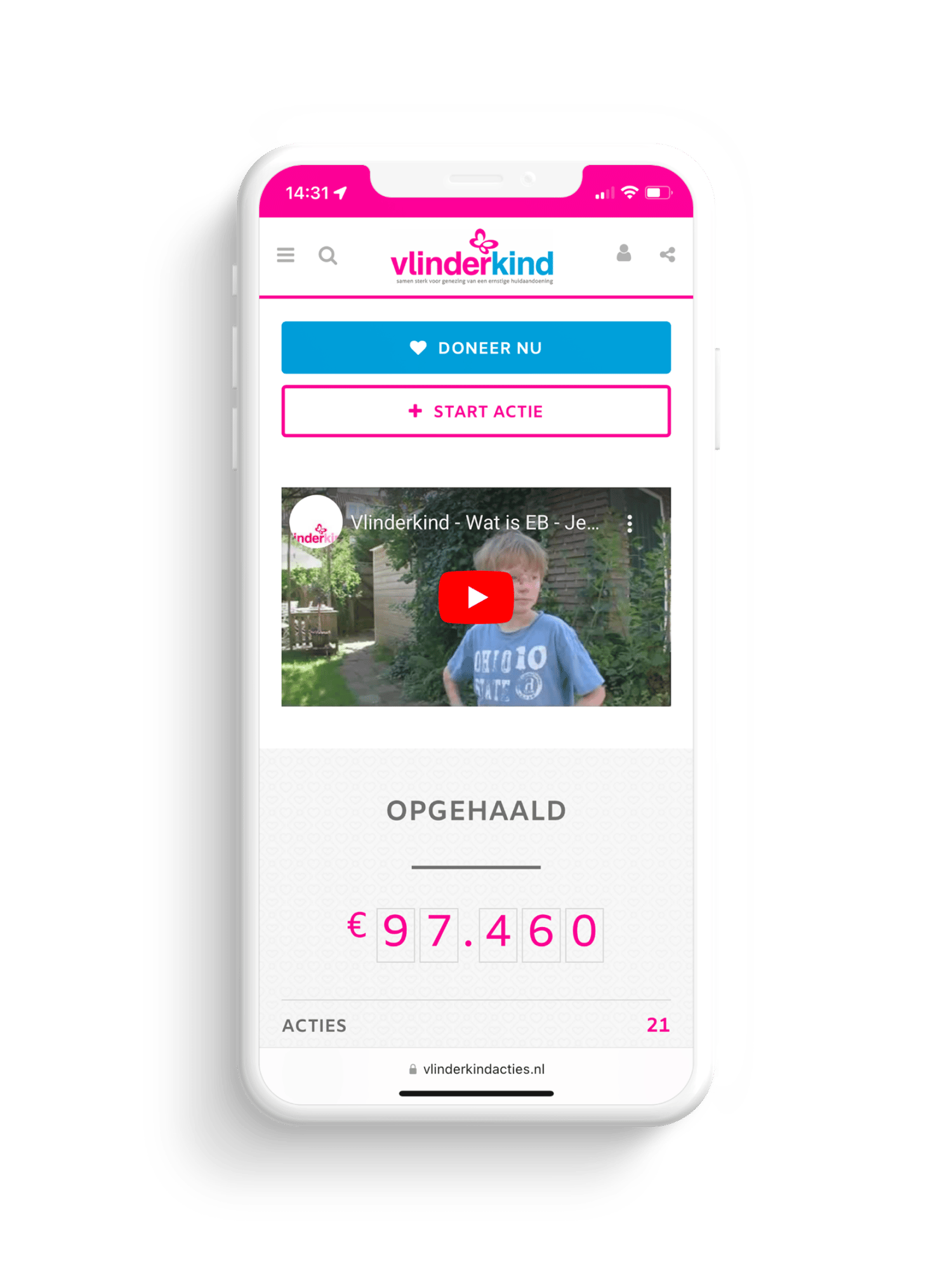 iRaiser-Vlinderkind-peer-to-peer-fundraising-nl