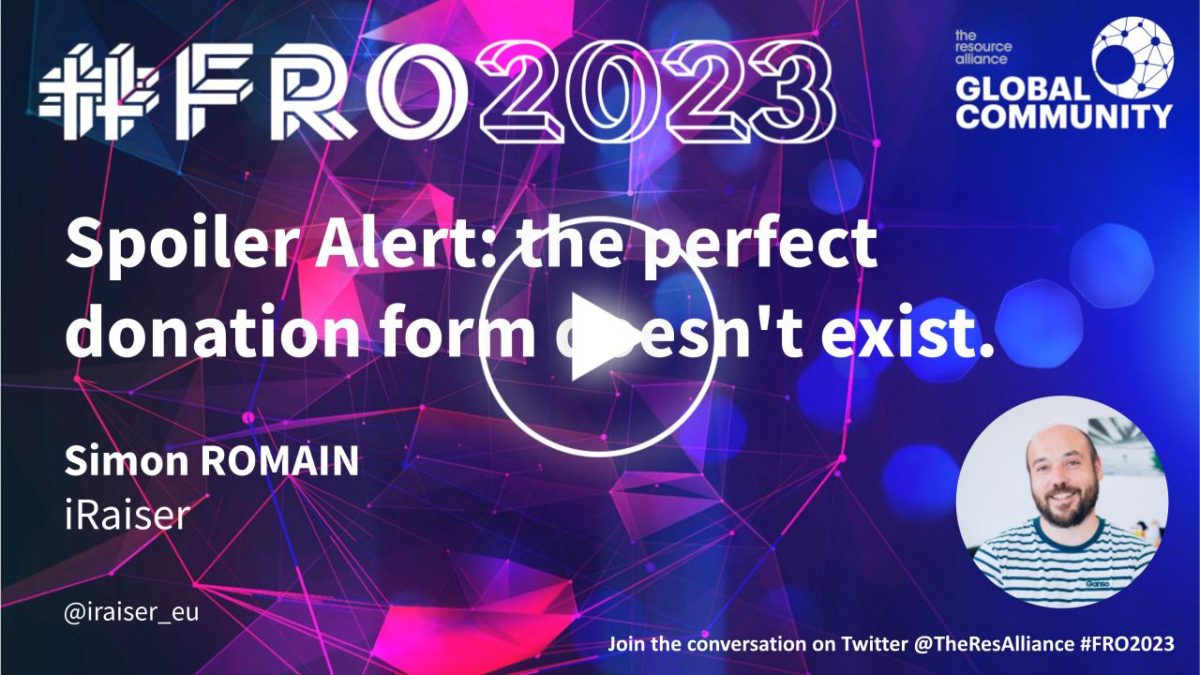 iRaiser partners the Fundraising Online Conference #FRO2023